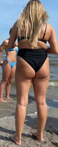 Standers on the beach