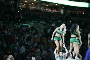 Candid cheerleaders