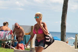 Florida beach and bikini girls