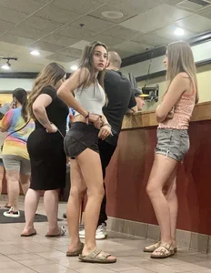Short Shorts in Line (Not OC)