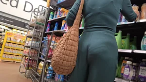 (OC) Horny Milf Shopping in Cute Green 1-Piece (VPL)