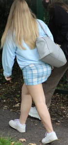 Blonde Teen Mini Skirt