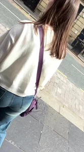 Cute Booty in Blue Jeans Closeup