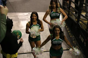 Candid cheerleaders