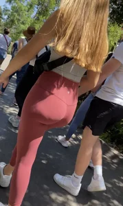 Must see! Nice Ass in red leggings   Not OC