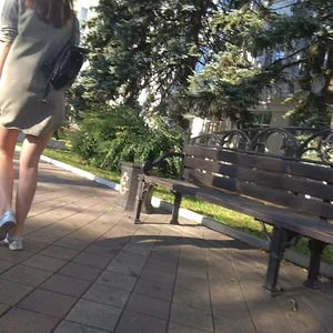 Sexy Legs in a Dress City Closeup Creepshot