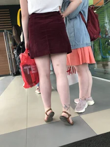 Pale Legs of a Chubby Girl in Sandals Mall Creepshots Gallery