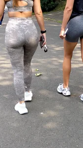 Fit PAWG & Friend Walk in The Park
