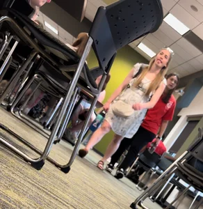 (OC) college girls at lunch and dinner