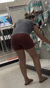Tight shorts at target bends over for me