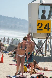 San Diego beach various sexy girls in bikinis