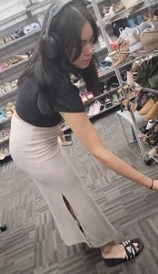 Fine Latina Ass In dress with visible thong  / Not OC
