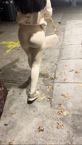 Sexy Latina in white leggings