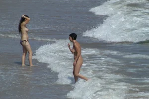 Sexy mature girls on Vilanova topless beach