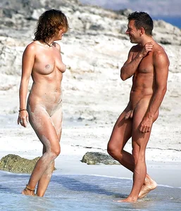 Nude beach and topless girls