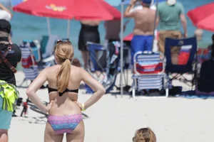 Candid Florida beach and bikini girls