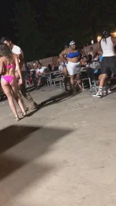 Party babes in bikinis and swimmsuits