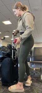 Leggings, platform sandals, and a spin (OC)