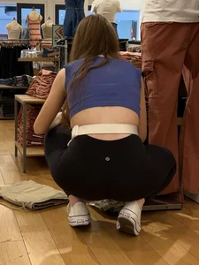 Redhead squatting and working part 18 (oc)