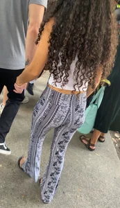 Flare pattern leggings