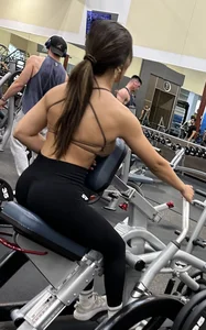 Bombshell college brunette with a fit plump ass