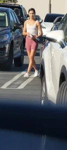 Elite camel toe on display in parking lot