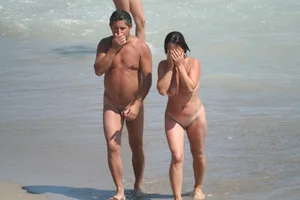 Continesti nude beach girls in Romania