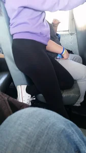 Legs in Tights Public Bus Creepshot