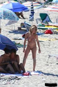 Bunch of sexy ladies on a nude beach