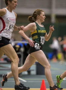 Canadian girls at an Alberta track and field tournament