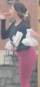 AMAZING LIL LATINA IN LEGGINGS POSING FOR ME