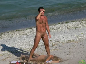 Nude beach and topless girls