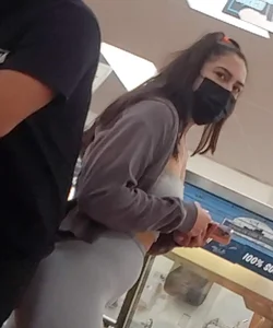 Busted by Latina light gray leggings
