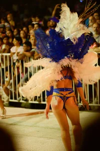 Sexy lady with a nice ass dressed up while dancing