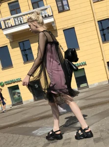 Thin Legs with Pale Skin Street Creepshots Gallery