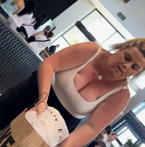 Heavier Milf Showing Off Her Massive Milkers
