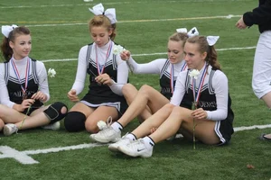Candid cheerleaders