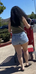 Latina teen Ass so big it’s spilling out of shorts that aren’t even that short