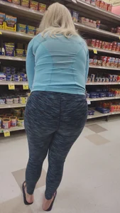 Fit Blonde Cougar Bends Over for me (OC)