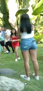 Short shorts teen latina