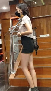 Cute Teen Princess with Beautiful legs in miniskirt