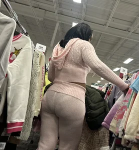 Pink see through VPL‼️
