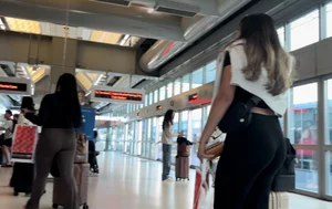 Thick Latina with jiggly phat ass ( OC , Upshots ) Airport series