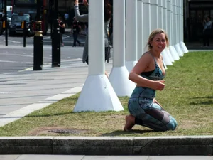 Candid sexy yoga girls
