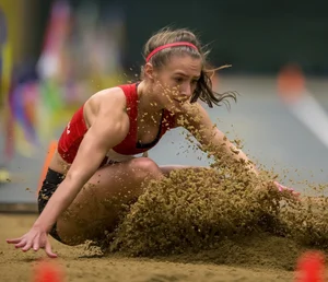 Canadian girls at an Alberta track and field tournament