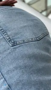 Sexy Thick booty in tight jeans  Her ass was eating them jeans