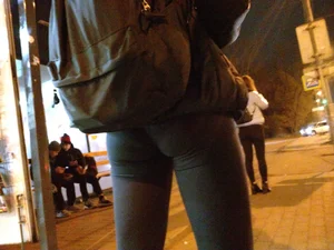 Small Ass in Tight Pants City Street Closeup Creepshots