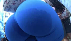 Blue Biker Phat Cheeks  Not OC