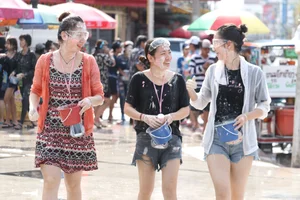Water Festival girls in Thailand