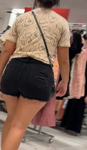 Beautiful woman in JEANS and SHORTS